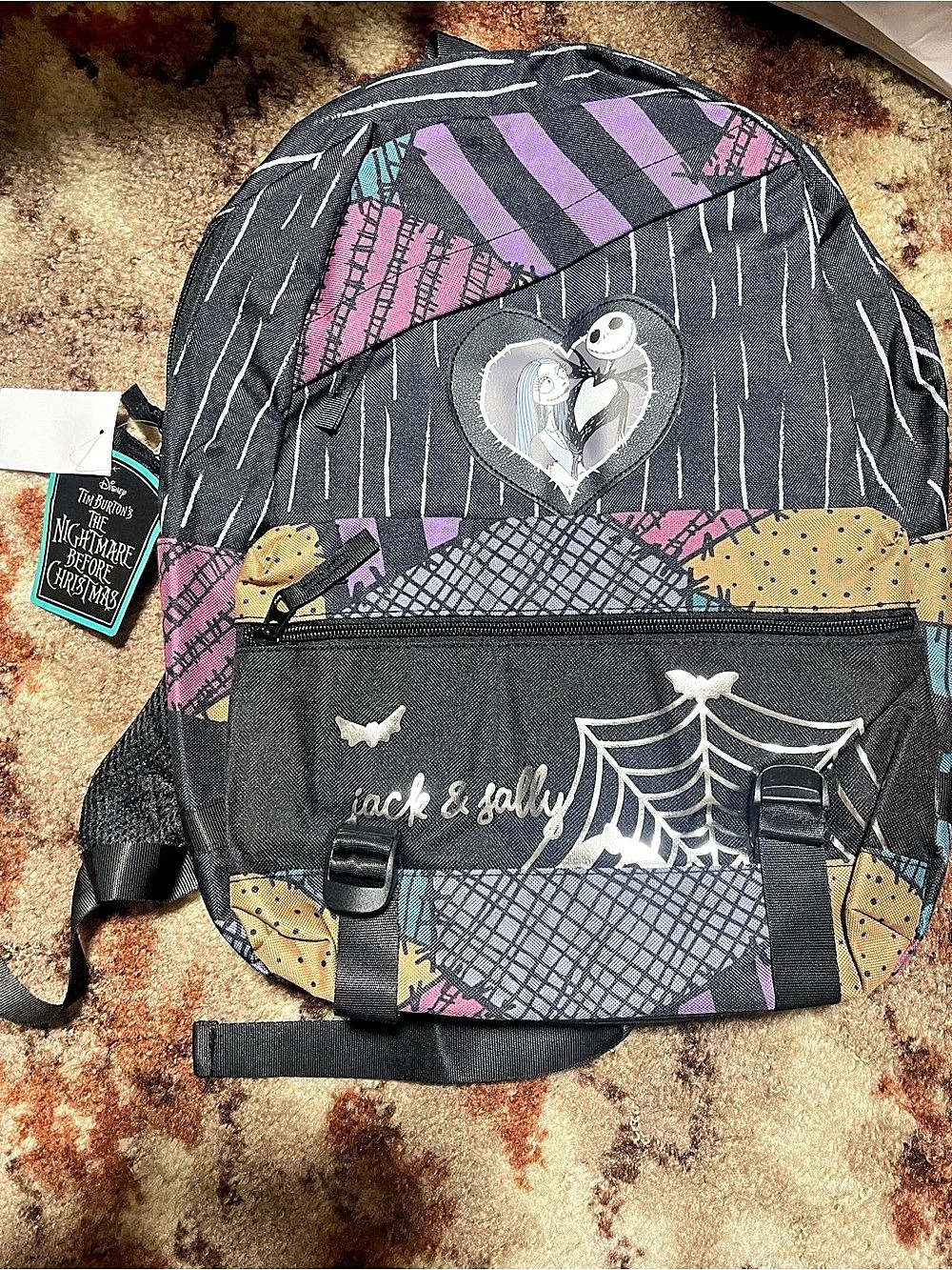 Disney The Nightmare Before Christmas Jack & Sally Backpack NWT